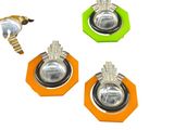 three pieces of jewelry that are sitting on top of each other