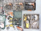 a lot of tools that are laying out on the floor