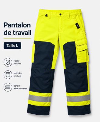 pantalon de travail - taille l - hi - vise