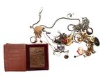 un livre et quelques bijoux posés sur une table
