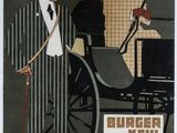 a vintage poster of a man in a suit and tie