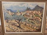 une photo d'une photo d'un tableau sur le mur