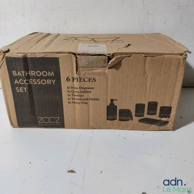 a cardboard box that has a lot of items inside of it