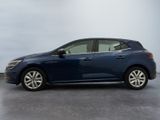 a picture of a blue car parked in a parking lot