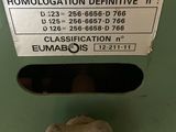 a machine that has a label on the side of it