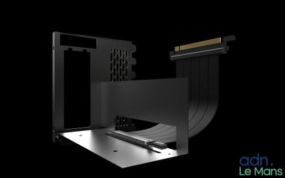 un gros plan d'un objet métallique sur fond noir