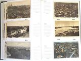 a book opened to show pictures of a city