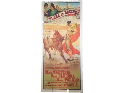 Affiche de corrida Plaza de Béziers - Edition ORTEGA - Début…