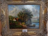 a picture of a painting hanging on a wall