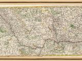 une vieille carte de la ville de New York datant du milieu du XIXe siècle