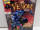 a close up of a comic book on a white surface