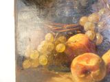 a painting of a painting of fruit on a table
