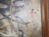 a picture of a painting of a man on a horse