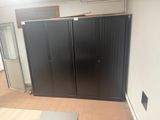 an image of a room with a sliding door in it