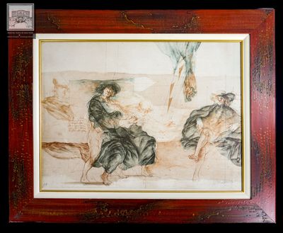 Claude WEISBUCH (1927-2014) Hommage à Rembrandt Lithographie…