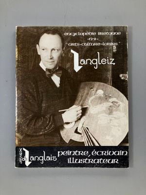 une vieille photo d'un homme tenant un pinceau et une palette