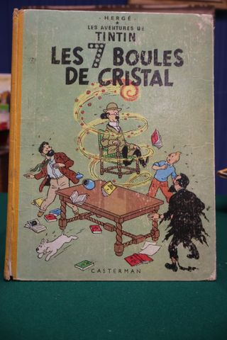 HERGE : «TINTIN, LES 7 BOULES CRISTAL» Ed CASTERMANN de 1948 (tra...