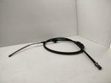 a close up of a black cable on a white surface