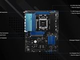 the motherboard features all the components needed to build a computer
