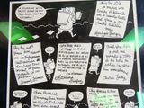 un dessin en noir et blanc accroché au mur d'une pièce