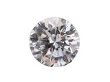 un gros plan d'un diamant sur fond blanc