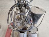 a machine that is sitting on a pallet in a warehouse