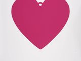 pink heart on a white background with a black border