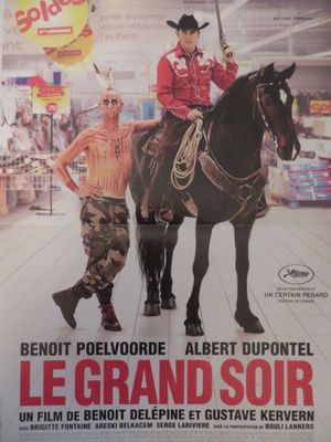 Affiche de film française pour « Le Grand Soir », mettant en scène deux hommes à cheval