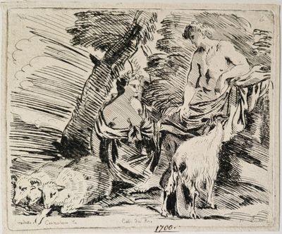 Giovanni Benedetto Castiglione (1609-1664) - Les bergers et …