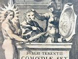 une vieille gravure représentant un homme et une femme devant un miroir