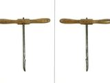 two different pictures of a pair of tools on a white background