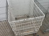 three wire baskets that are next to each other