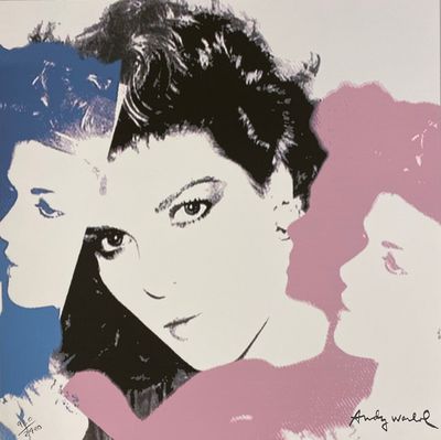an image of a painting of a woman with two other women