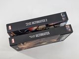 two boxes of marvel ultimates 2 on a white surface
