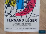 a poster with a drawing of a man and a woman on it