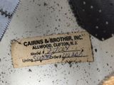 a close up of a label on a tie