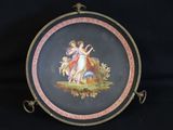 a picture of a plate with a painting on it