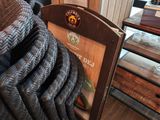 a pile of rope sitting on top of a table in front of a tv