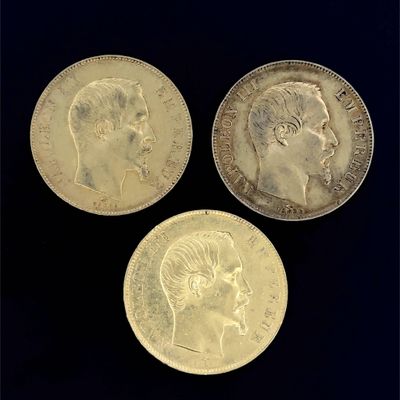 trois souverains d'or britanniques, dont l'un est un souverain et l'autre est un souverain