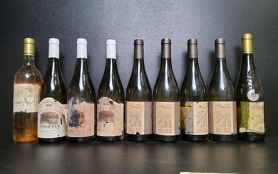 Lot de 9 bouteilles : - Château Sahuc 2007 x1 - Domaine de l…