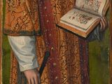 une image représentant un tableau où l'on voit un homme tenant un livre