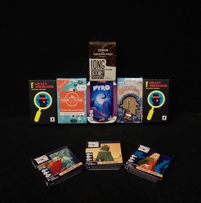 a lot of books that are sitting on a table