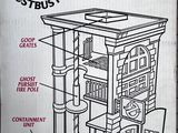 a box with instructions for a fire station and instructions to use it