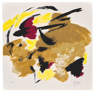 une image représentant un tableau où figurent une femme et un chien sur fond blanc