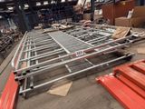 a picture of a large metal structure in a warehouse