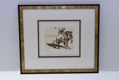 Claude WEISBUCH (1927-2014) "Cavalier", lithographie justifi… - Photo 1