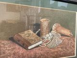 a picture of a picture of a still life with beads and a book