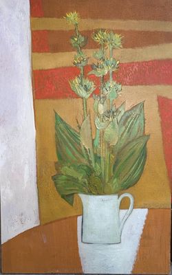 GUY BARDONE (1927-2015) ''Les gentianes - Haut Jura'' Huile …