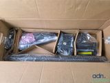 a cardboard box with a bunch of items inside of it