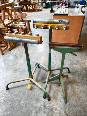 a table that has a piece of wood on top of it